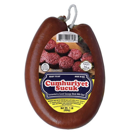 Picture of CUMHURIYET Sucuk (Dried Beef Sausage) 1lb