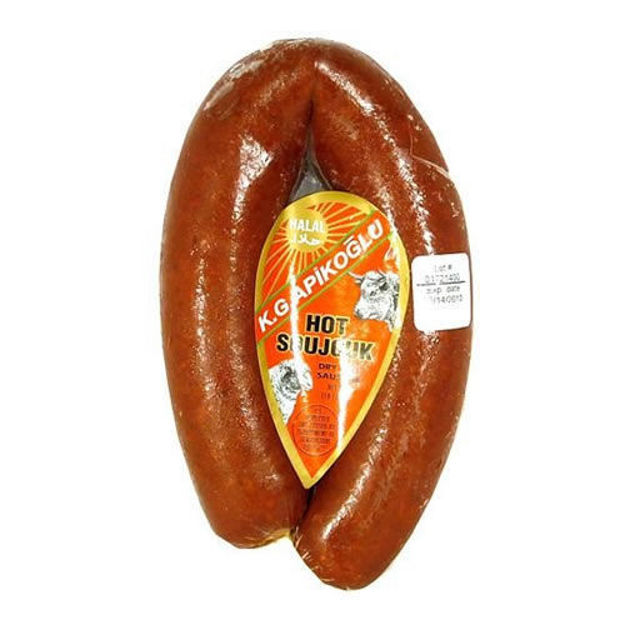Picture of APIKOGLU HOT Spicy Sucuk (Dried Beef Sausage) 1lb