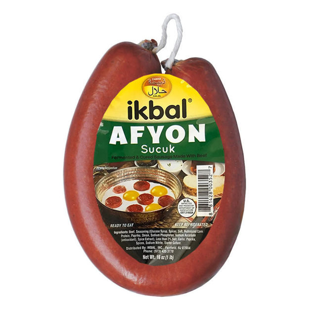 Picture of IKBAL Afyon Sucuk (Dried Beef Sausage) 1lb