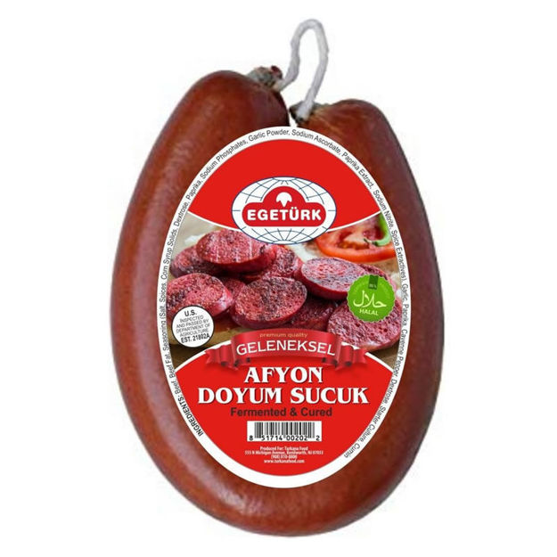 Picture of EGETURK Afyon Sucuk (Dried Beef Sausage) 1lb