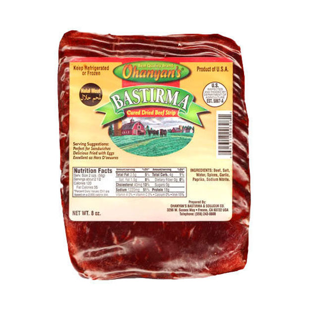 Picture of OHANYAN's Sliced Pastirma (Lean) 8oz