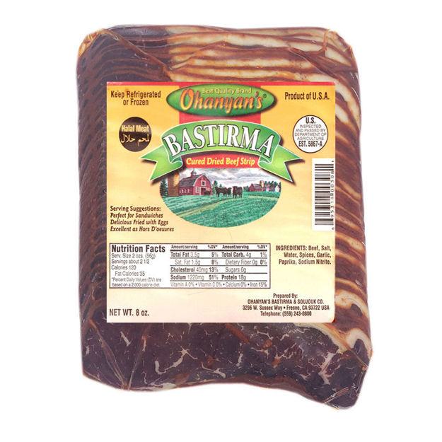 Picture of OHANYAN's Sliced Pastirma (Fatty) 8oz