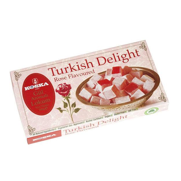 Picture of KOSKA Rose Flavored Turkish Delight 500g