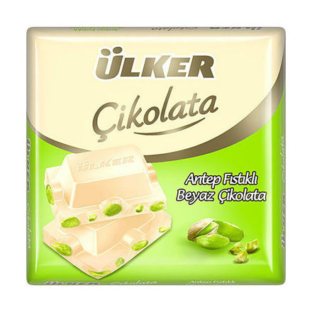 Picture of ULKER White Chocolate w/ Pistachios 70g