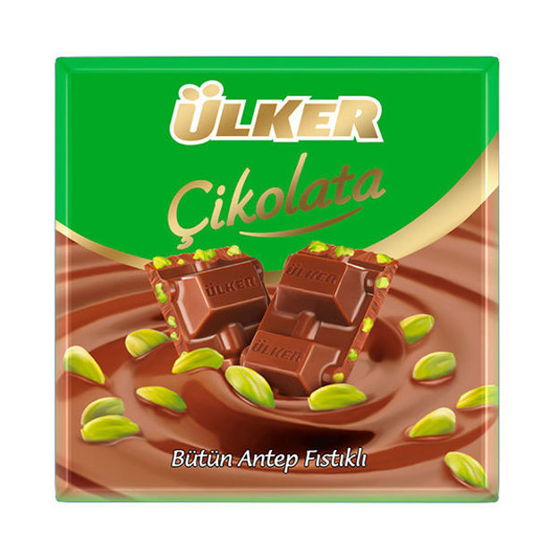 Picture of ULKER Milk Chocolate w/ Pistachios 70g