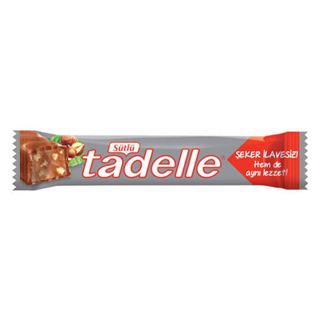 TADELLE Seker Ilavesiz Sutlu Cikolata Bar 30g resmi