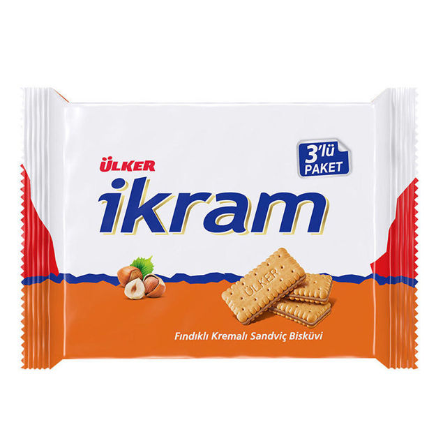 Picture of IKRAM Sandwich Biscuits w/ Hazelnuts 252g
