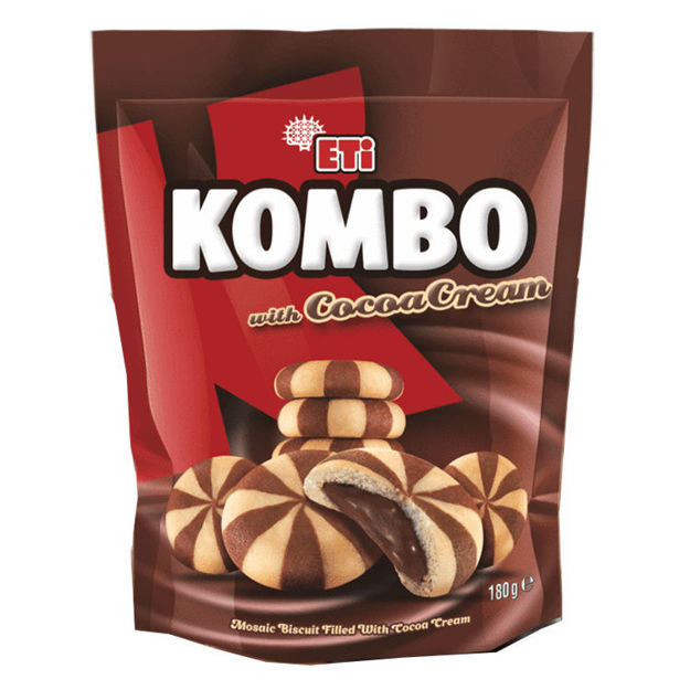 Picture of ETI Kombo Chocolate Filled Biscuits 180g