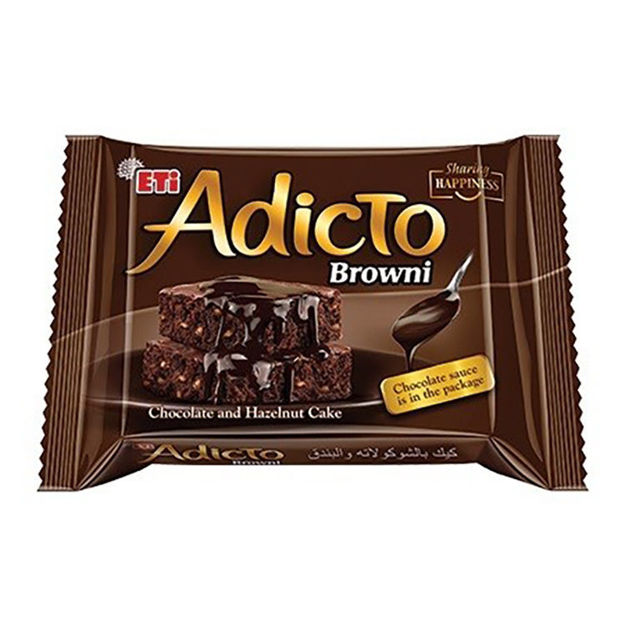 Picture of ETI ADICTO Browni Chocolate Hazelnut Cake 200g