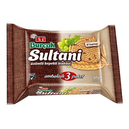 ETI Sultani Uzumlu Kepekli Biskuvi 390g resmi