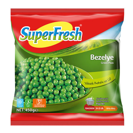SUPERFRESH Bezelye 450g resmi