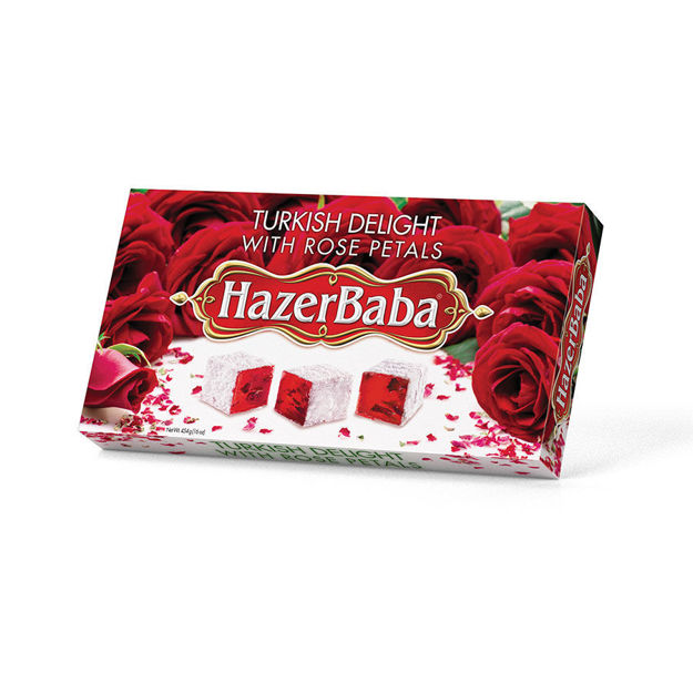 Picture of HAZERBABA Turkish Delight w/ Rose Petals 454g