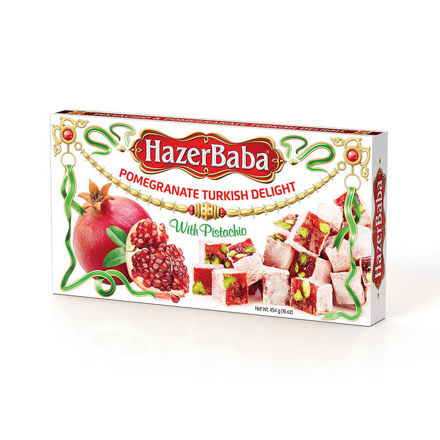 HAZERBABA Antep Fistikli Narli Lokum 454g resmi