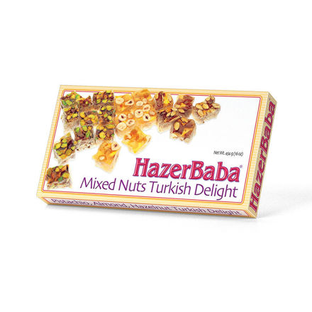 Picture of HAZERBABA Turkish Delight w/ Mixed Nuts 454g