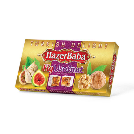 HAZERBABA Incirli Cevizli Lokum 454g resmi