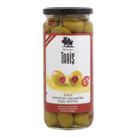 Picture of TARIS Pepper Stuffed Green Olives 500g
