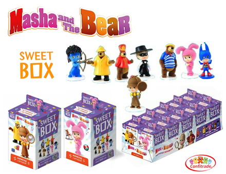 Picture of FRUIT FLAVORED JELLY "SWEET BOX" "MASHA AND THE BEAR" #4 10G