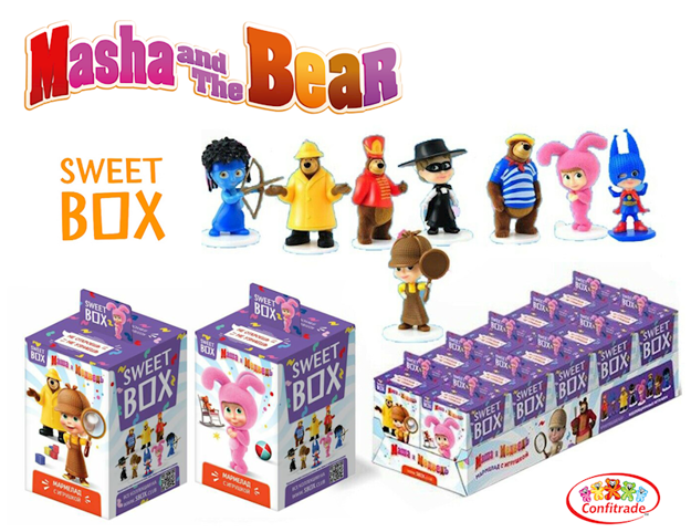 Picture of FRUIT FLAVORED JELLY "SWEET BOX" "MASHA AND THE BEAR" #4 10G