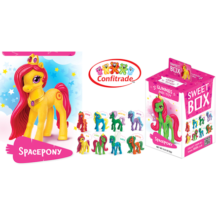 Picture of FRUIT FLAVORED JELLY "SWEET BOX" (E) SPACEPONY COLLECTION 10G