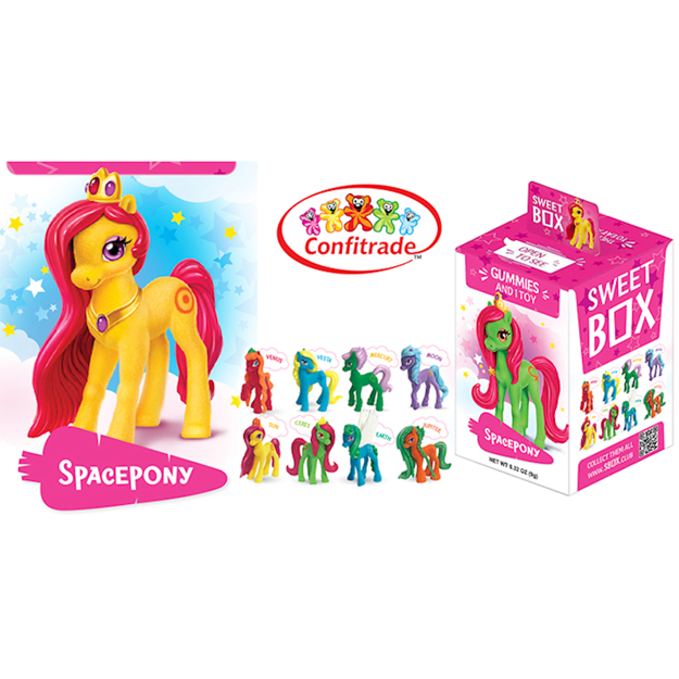 Picture of FRUIT FLAVORED JELLY "SWEET BOX" (E) SPACEPONY COLLECTION 10G