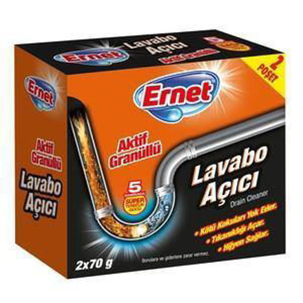 Ernet Lavabo Acici / Drain Opener Powder 140 gr resmi