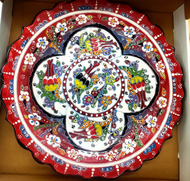 Picture of Turkish Hand made ceramic plates  30cm