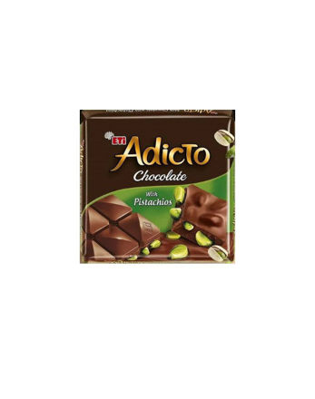 ETI ADICTO CHOCOLATE W/PISTACHIO (60GR) resmi