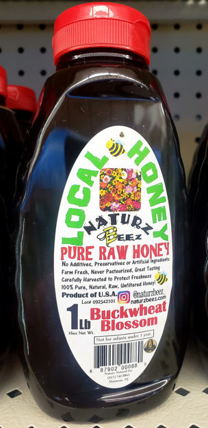 Local honey Buckwheat blossom 1 lb 16 Oz resmi