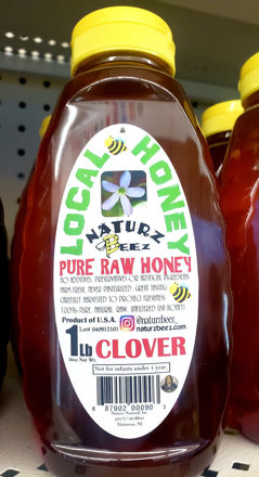Local honey raw clover honey 1 lb  16Oz resmi