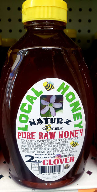 Picture of Local honey Pure Clover  Raw  2 Lbs Honey