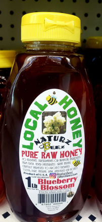 Local Honey Blueberry Blossom raw 1 lb 16Oz resmi
