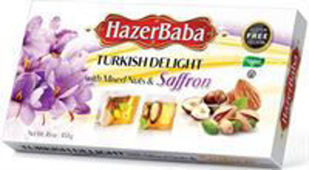 Picture of HAZERBABA  SAFFRON TURKISH DELIGHT 454g