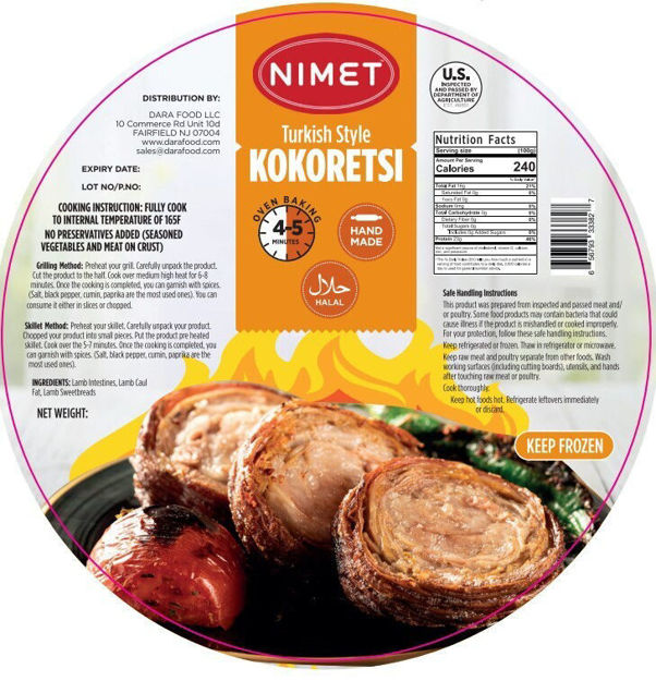 Picture of Kokorec , Halal , Hand Made (Nimet brand) 1lb (NO RETURN)