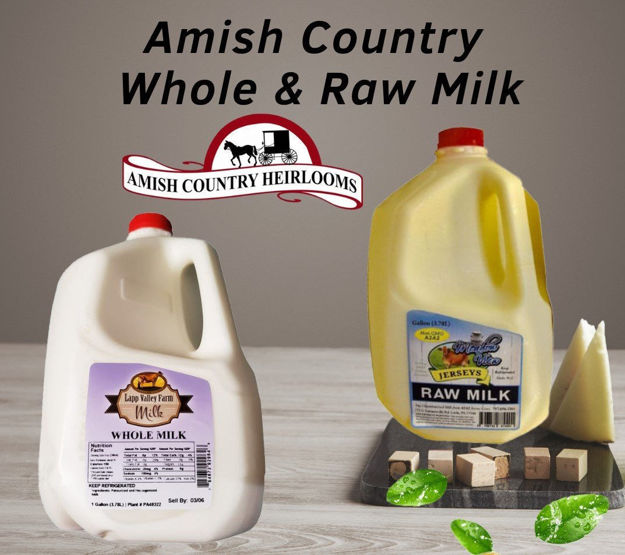 Amish raw milk (only for Pa customers)  1 gallon resmi
