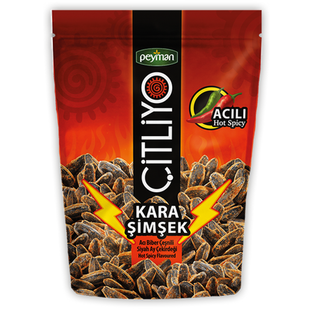 Picture of PEYMAN HOT SPICY BLACK SUNFLOWER SEED 130 g