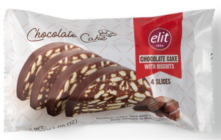 Elit Chocolate Cake with Biscuit 4 Slices (120 gr) resmi