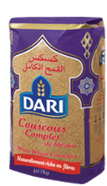 DARI Whole wheat Couscous 1000g resmi