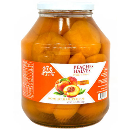 Picture of PEACHES HALVES IN LIGHT SYRUP 58.2oz -1650g