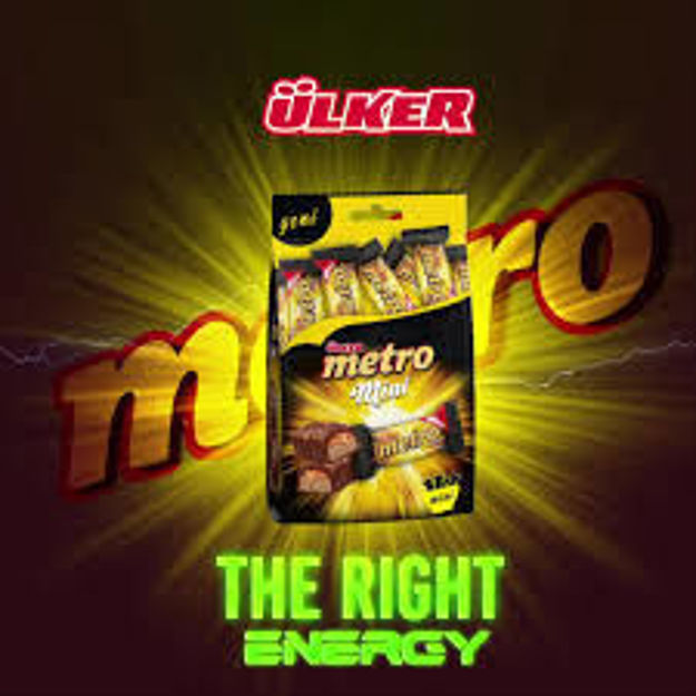 Ulker Metro Mini Chocolate Bars 102g resmi