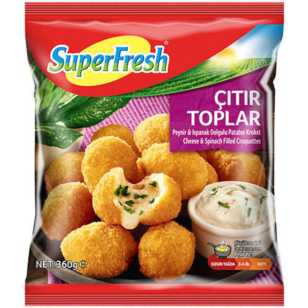 Picture of SUPERFRESH CHEESE&SPINACH FILLED CROQUETTES 360G