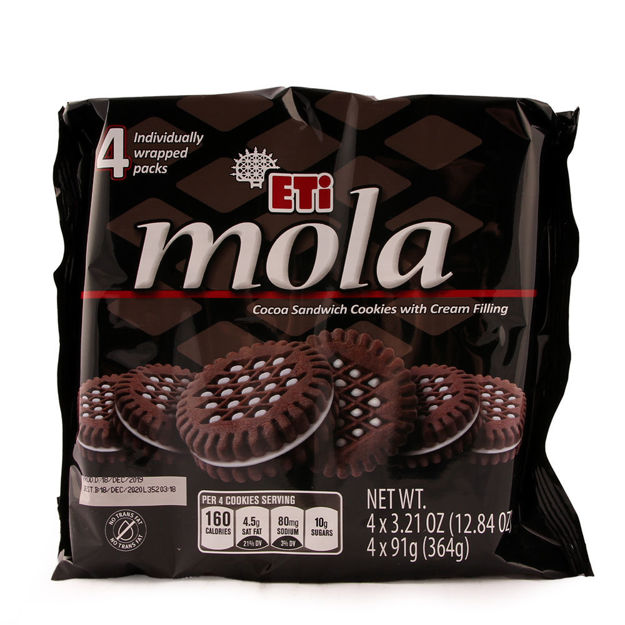 Picture of Eti Mola (364g) cacao sandwich cookies with cream filling