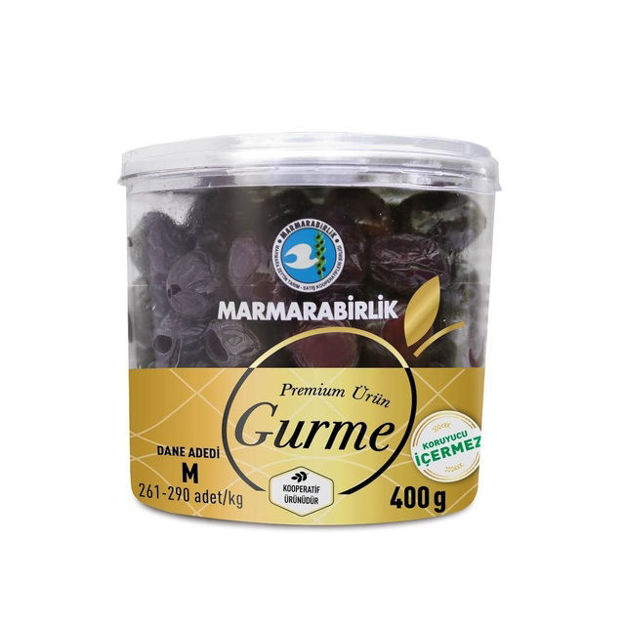 Picture of MARMARABIRLIK GURME  BLACK OLIVES PREMIUM XS  400G