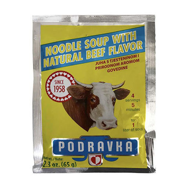 PODRAVKA Noodle Soup w/Beef Flavor 65g resmi