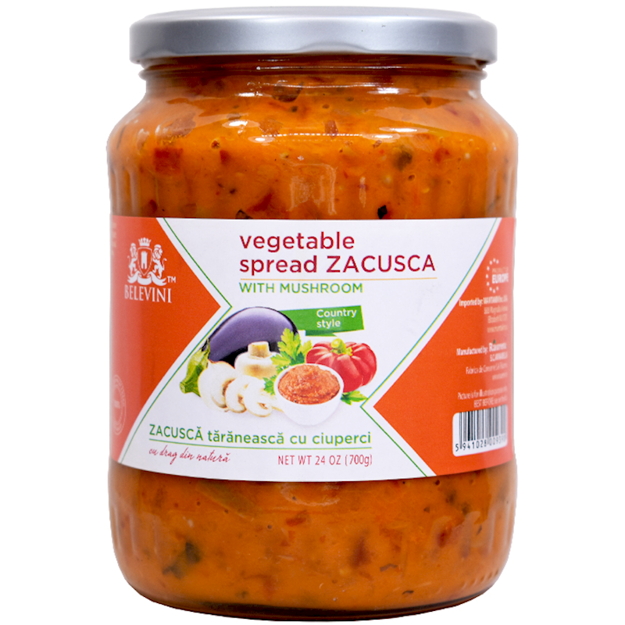 VEGETABLE SPREAD W/ MUSHROOMS BELEVINI 700G resmi