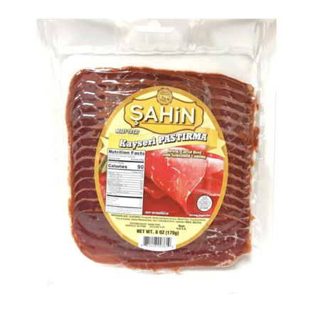 Sahin Sliced Pastirma 6 oz. resmi