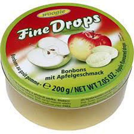 Picture of WOOGIE FINE DROPS CANDY W/ APPLE FLAVOR 200G