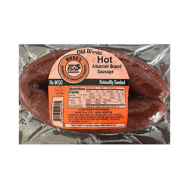 MUSA'S Hot Albanian Brand Sucuk 454g resmi