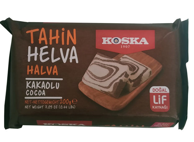 KOSKA CACAO HELVA ,7 Oz 200g resmi