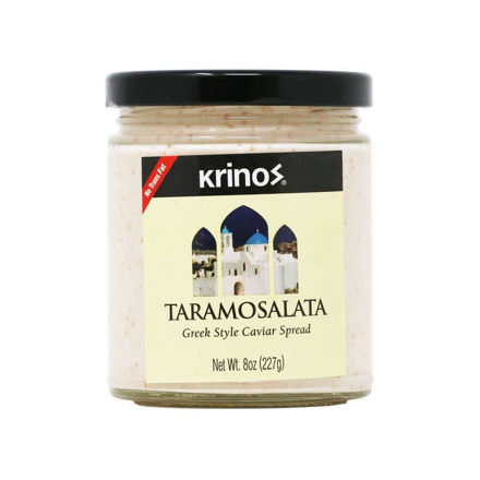 KRINOS Taramosalata (Greek Style Caviar Spread) 8oz resmi