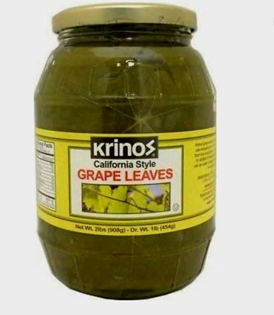 Krinos grape leaves 908g (2lb) in jar resmi
